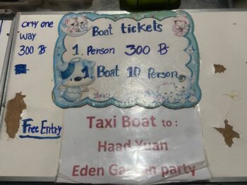 Taxi Boat at Haad Rin Beach, Koh Phangan