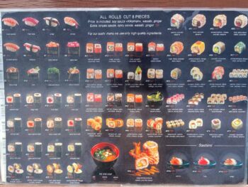 Menu at Infinity Bar and Restaurant, Koh Phangan