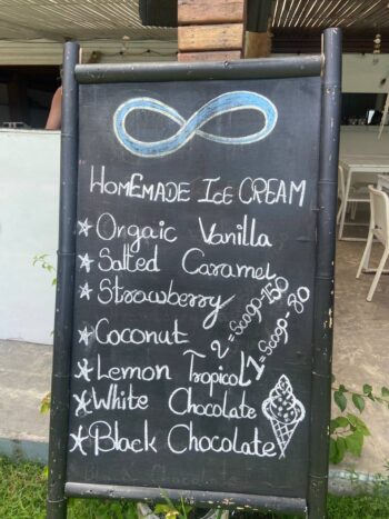 Menu at Infinity Bar and Restaurant, Koh Phangan