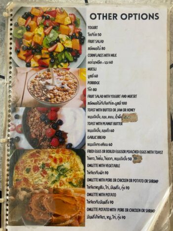 Menu of Cocoa Phangan Cakes – The Cake Shop on Koh Phangan