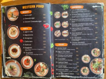 Menu of 2C Bar on Koh Phangan