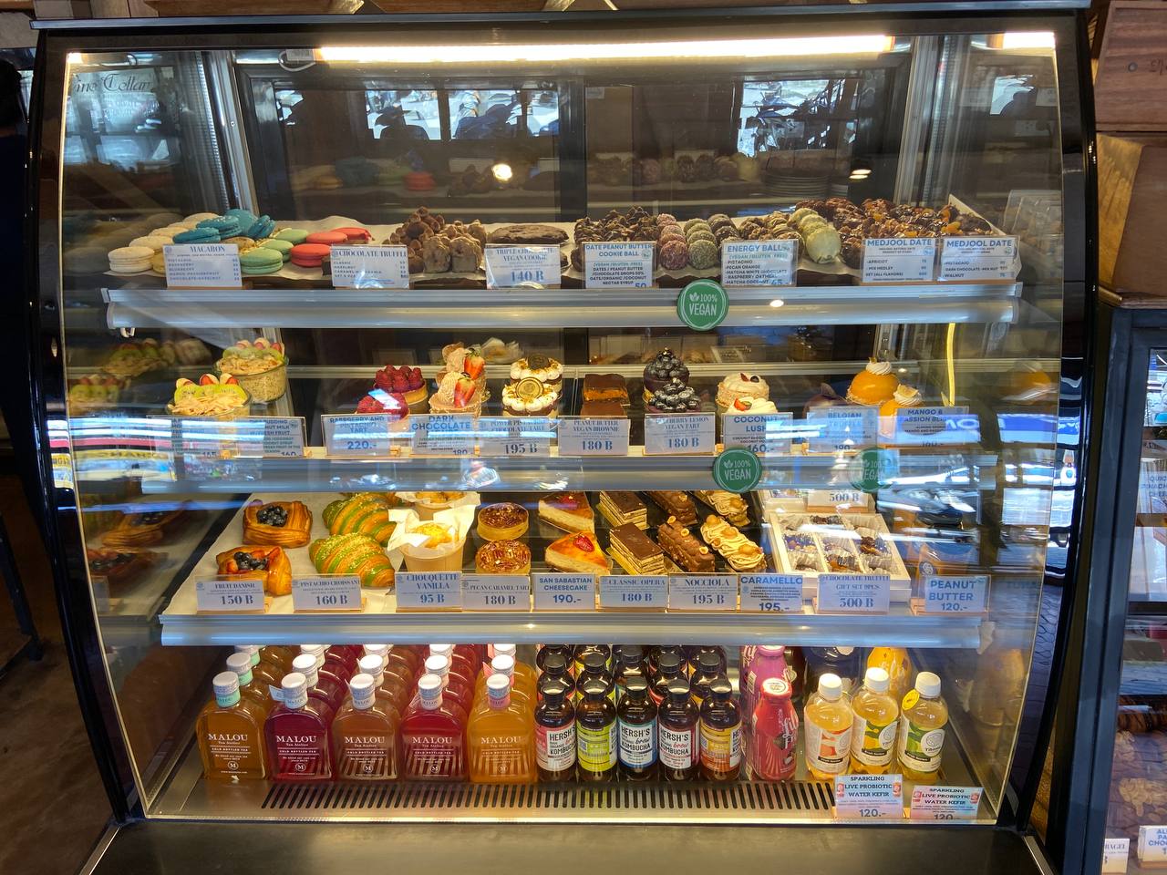 Indigo Cafe & Eatery menu on Koh Phangan – diverse options with vegan desserts