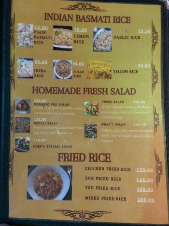 Namaskar Restaurant Menu - A variety of traditional Indian dishes like curries, tandoori, and naan.