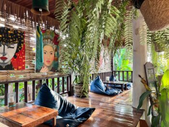 Delicious Thai dishes at Nahm Talay restaurant in Koh Phangan.