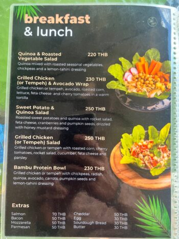 Bambú Phangan Café – Flavorful meals and drinks tailored for all tastes.