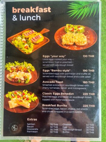 Bambú Phangan Café – Flavorful meals and drinks tailored for all tastes.