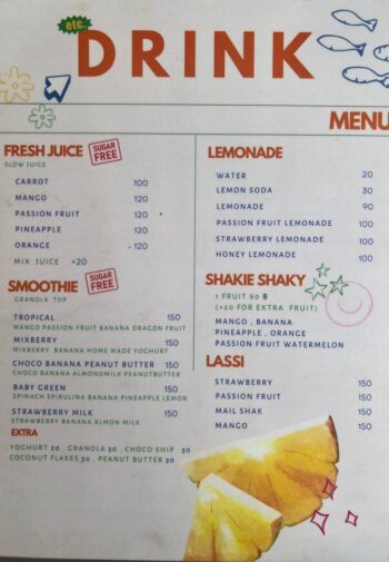 Menu at Local Cafe and Restaurant – Featuring Thai curry, seafood, and light salads, perfect for any meal.