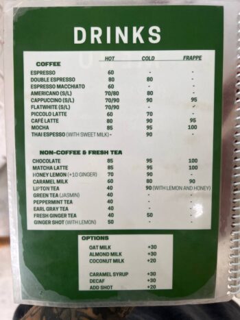 Menu at What's Cup! – Freshly brewed coffee, teas, and delicious desserts in a cozy atmosphere.