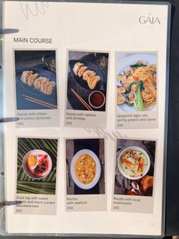 Gaia Cafe Menu – Fresh Pastries, Coffee, and Breakfast Dishes on Koh Phangan