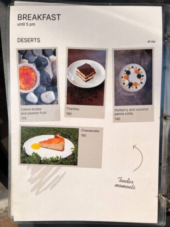 Gaia Cafe Menu – Fresh Pastries, Coffee, and Breakfast Dishes on Koh Phangan