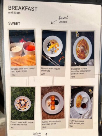 Gaia Cafe Menu – Fresh Pastries, Coffee, and Breakfast Dishes on Koh Phangan