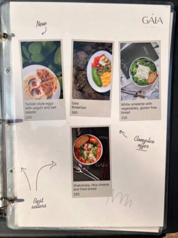 Gaia Cafe Menu – Fresh Pastries, Coffee, and Breakfast Dishes on Koh Phangan