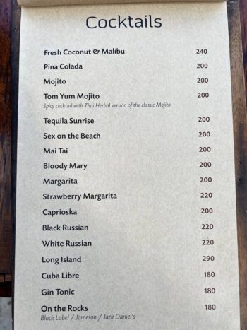 Healthy menu items at House of Sanskara, featuring fresh ingredients, vegetarian, and vegan options on Koh Phangan.