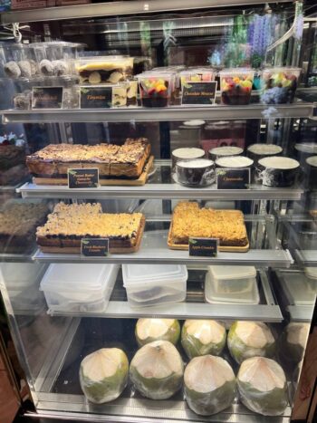 Interior and dishes at Common Grounds cafe on Koh Phangan