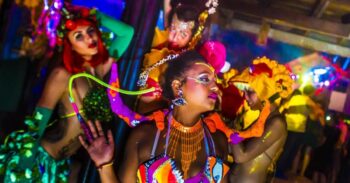 Jungle Experience dancefloor in the jungle of Koh Phangan