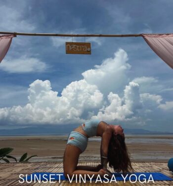 Nestra Beach Shala – oceanfront yoga sessions under palm trees