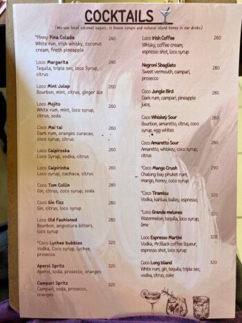 Southern Thai dishes and desserts at KON BA MAPOW on Koh Phangan