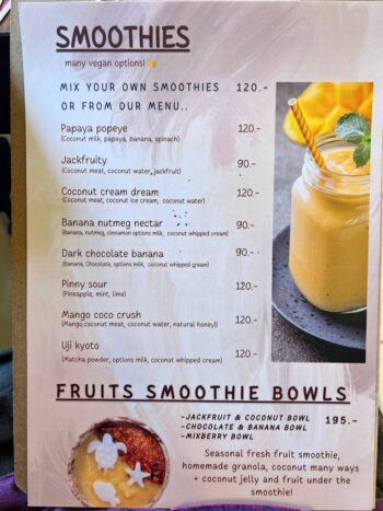 Southern Thai dishes and desserts at KON BA MAPOW on Koh Phangan