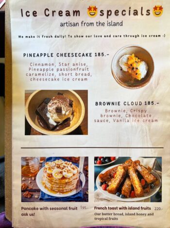 Southern Thai dishes and desserts at KON BA MAPOW on Koh Phangan