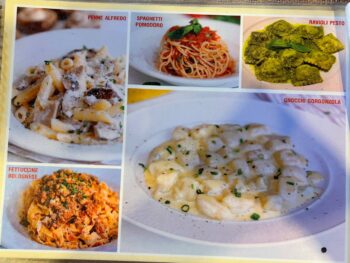 Menu of That’s Amore Italian restaurant in Thong Nai Pan Noi, Koh Phangan