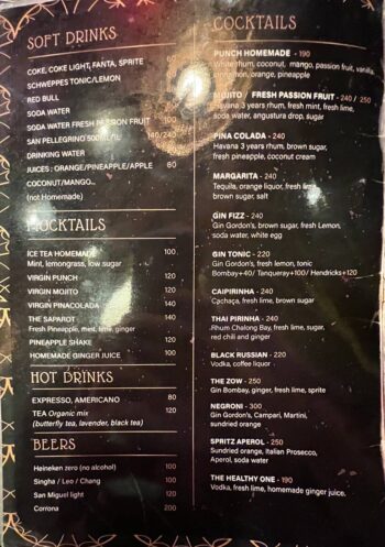 French-Thai fusion dishes at Alcove restaurant Koh Phangan