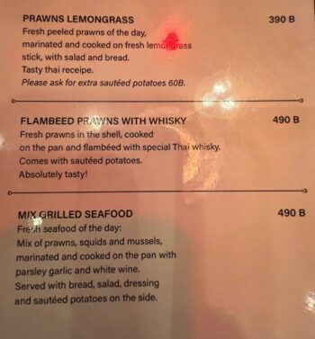 French-Thai fusion dishes at Alcove restaurant Koh Phangan