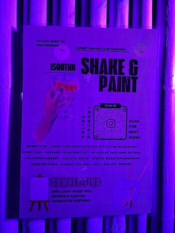 Le Club Bar cocktail menu and drinks selection