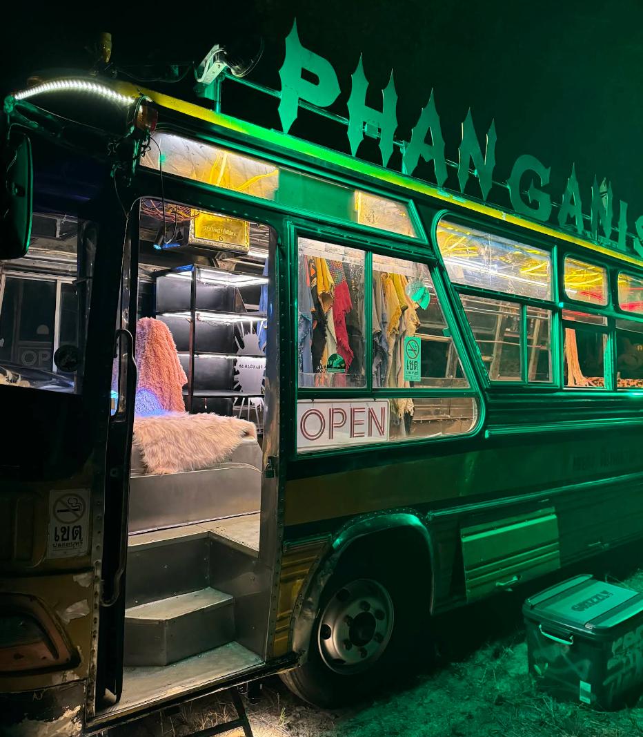 Phanganism boutique interior with island-inspired decor, Koh Phangan