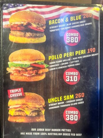 Burgers and pizza at Food Factory Koh Phangan