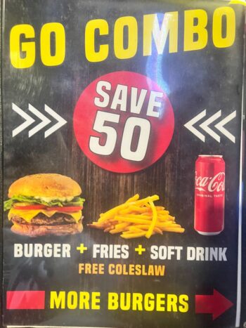 Burgers and pizza at Food Factory Koh Phangan