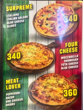 Burgers and pizza at Food Factory Koh Phangan