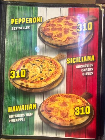 Burgers and pizza at Food Factory Koh Phangan