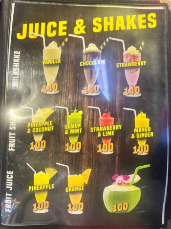 Burgers and pizza at Food Factory Koh Phangan