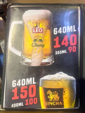 Burgers and pizza at Food Factory Koh Phangan