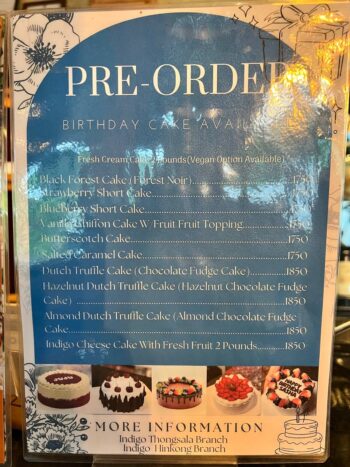 World-flavor dishes at Indigo Specialty Coffee & Bakery Koh Phangan