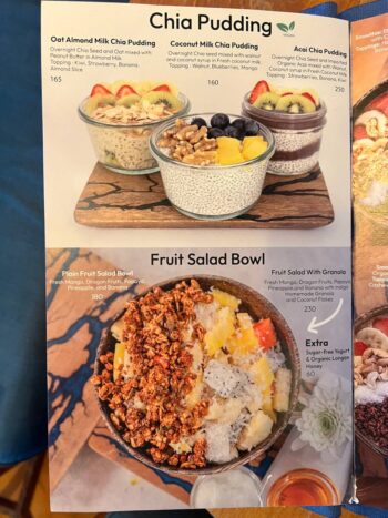 World-flavor dishes at Indigo Specialty Coffee & Bakery Koh Phangan