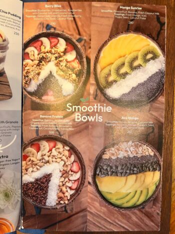 World-flavor dishes at Indigo Specialty Coffee & Bakery Koh Phangan