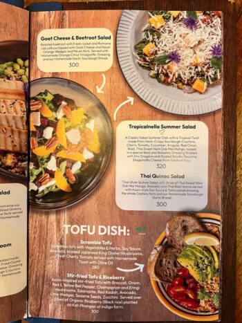 World-flavor dishes at Indigo Specialty Coffee & Bakery Koh Phangan