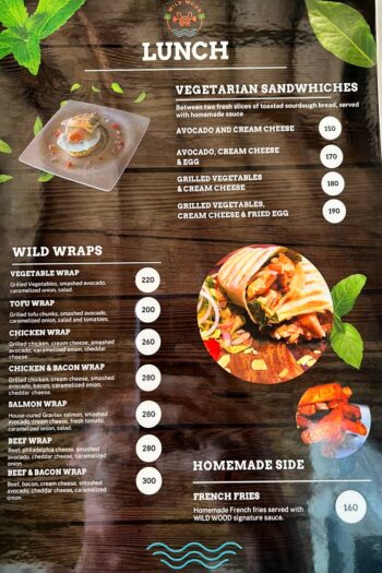 Healthy food and meals at WILD WOOD Beach Fitness Koh Phangan