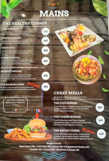 Healthy food and meals at WILD WOOD Beach Fitness Koh Phangan