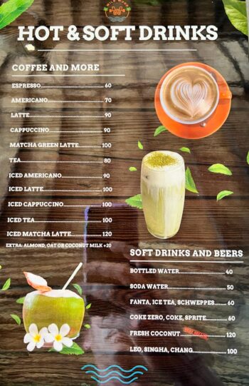 Healthy food and meals at WILD WOOD Beach Fitness Koh Phangan