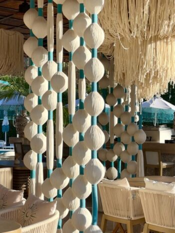 MOON Pool Club & Breakfast Koh Phangan — pool and sunbed area