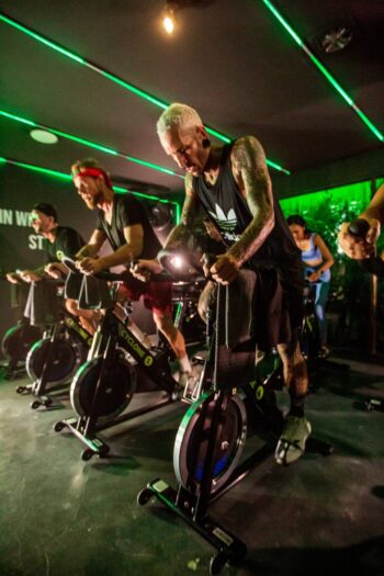 Cyclone Cycling studio on Koh Phangan with rhythm-based indoor bikes