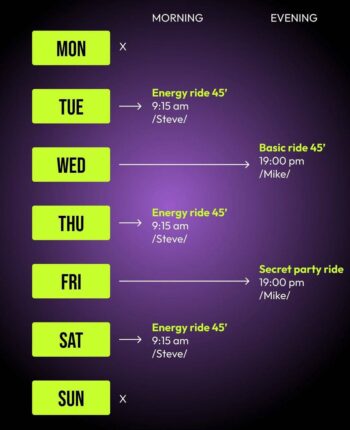 Cyclone Cycling studio on Koh Phangan with rhythm-based indoor bikes