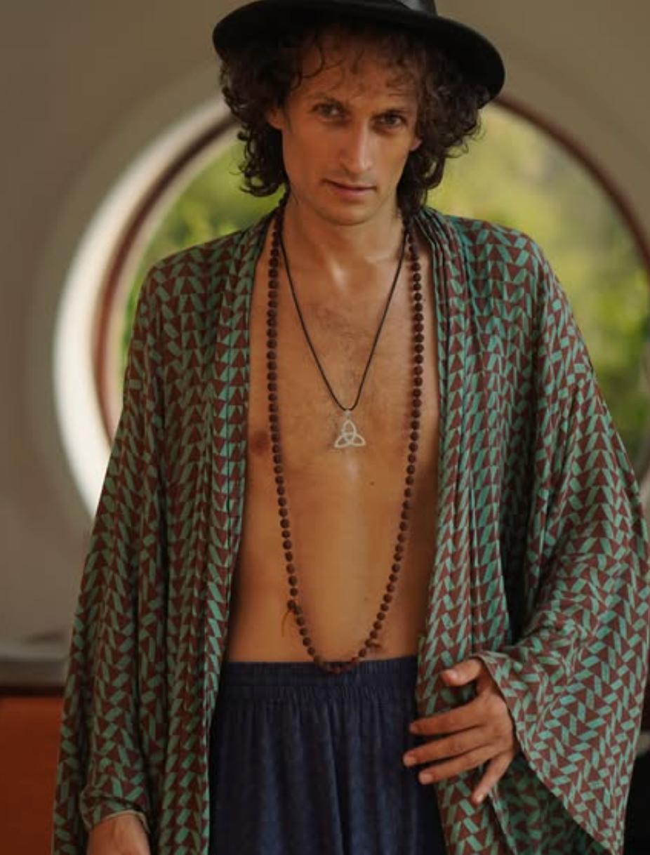 Boho clothing and tropical fabric pieces at LeoSun Space Koh Phangan