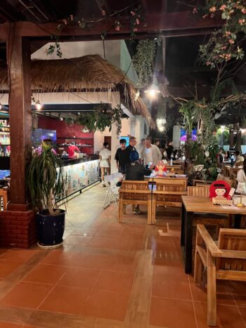 Amara Restaurant & Bar beachfront terrace on Haad Yao