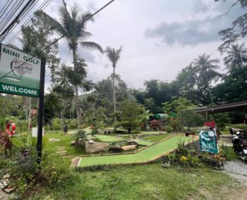 Phangan Adventure Minigolf course in a tropical garden