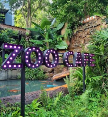 Zoo Cafe petting zoo area on Koh Phangan