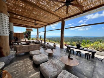 Secret Mountain restaurant terrace with panoramic views on Koh Phangan
