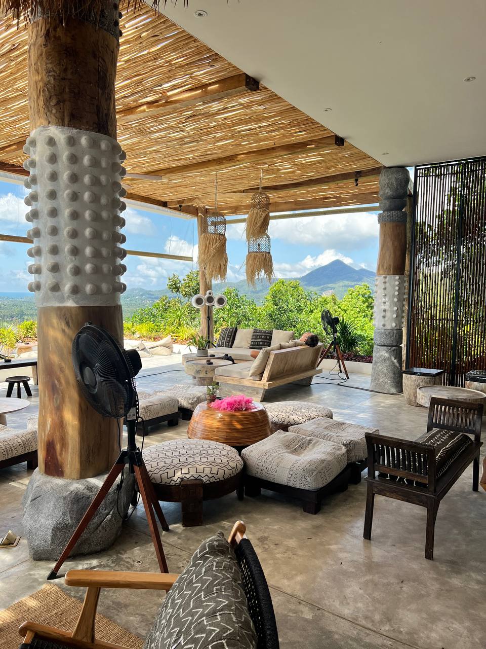 Secret Mountain restaurant terrace with panoramic views on Koh Phangan